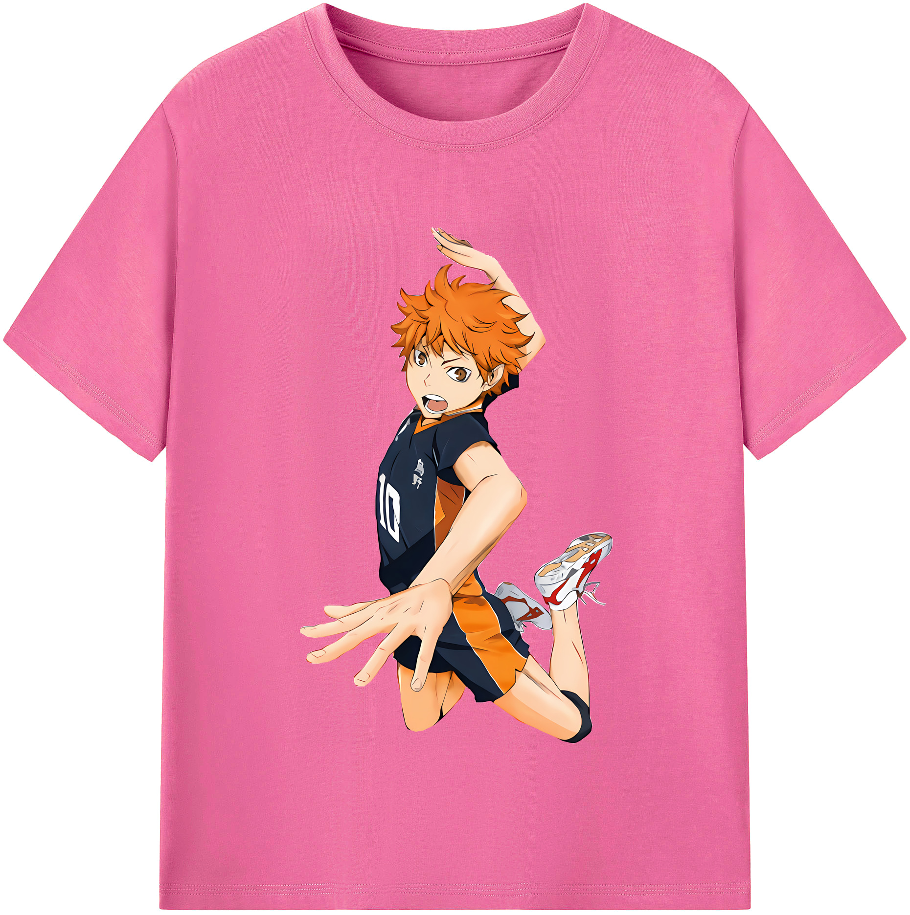 （画像用） ハイキュー!! Haikyu!! レディースカジュアルプリントTシャツ（綿100％）